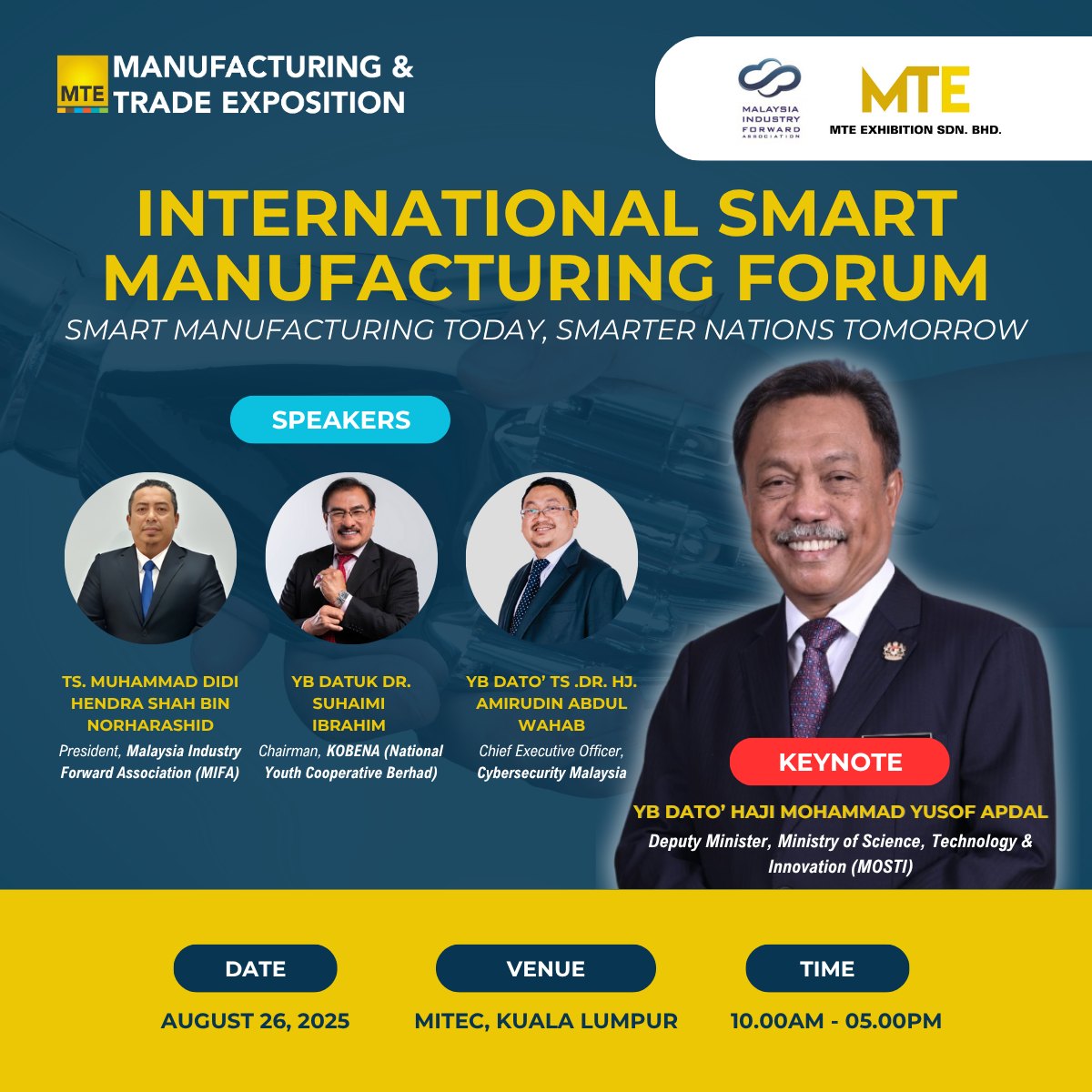  International Smart Manufacturing Forum 2025 (ISMF 2025)
